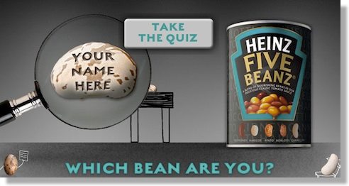 branded product marketing campaign - heinz quiz