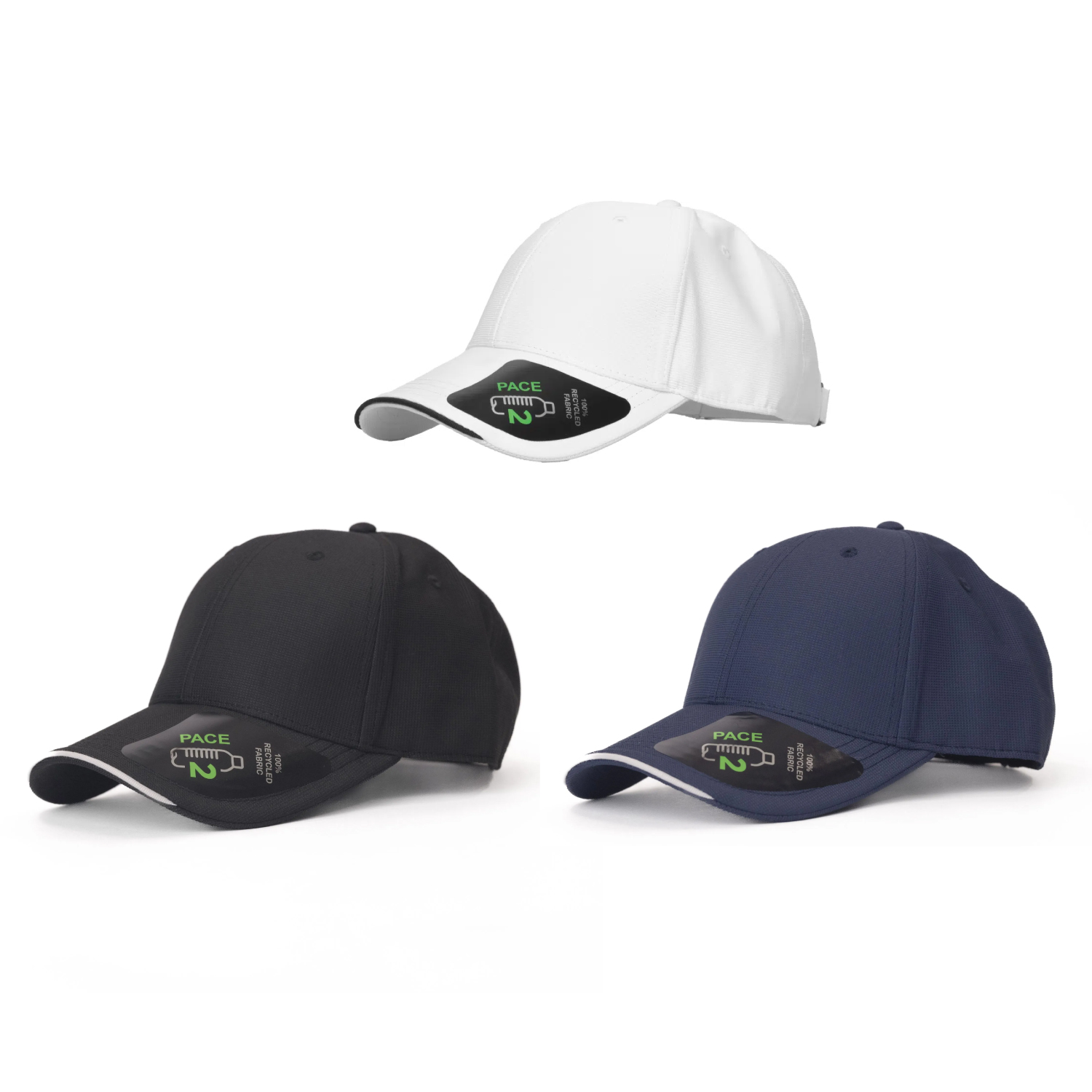 Pace 6 Panel Eco Cap with Curved Sandwich Visor