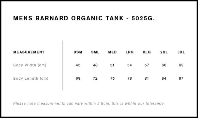 Mens Barnard Organic Tank