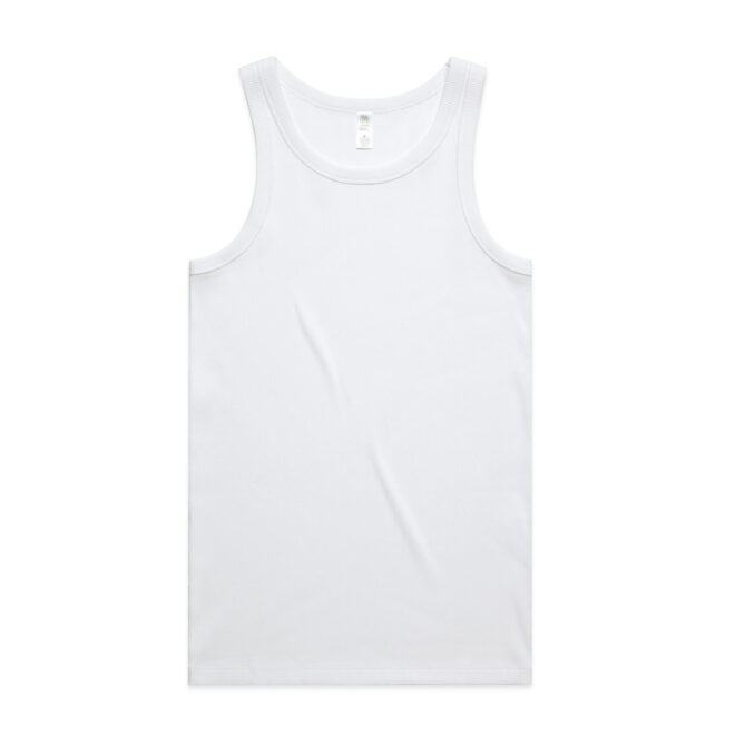 Mens Organic Rib Singlet