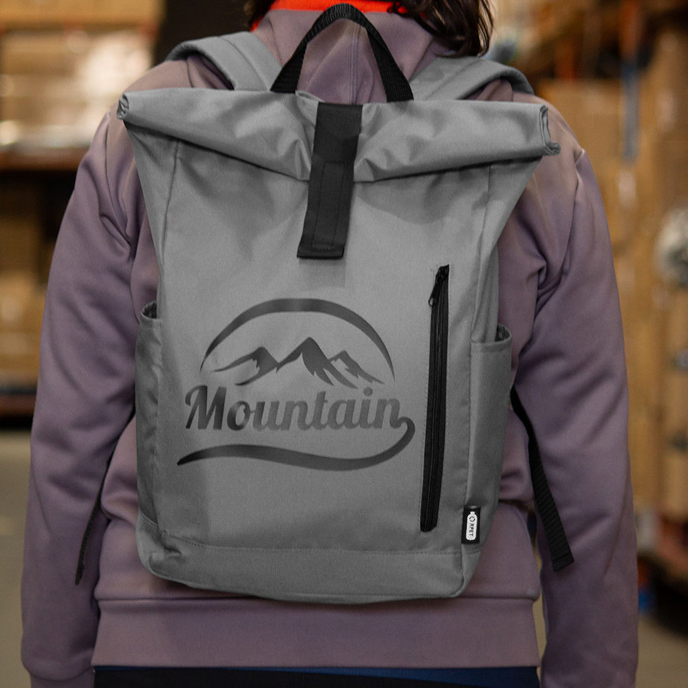 Byron 15.6″ GRS RPET Roll-Top Backpack 18L
