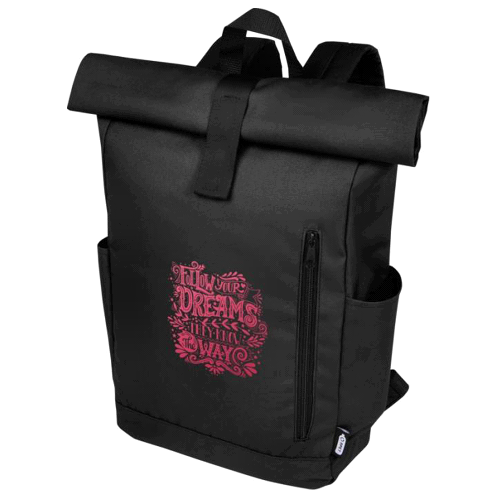 Byron 15.6″ GRS RPET Roll-Top Backpack 18L