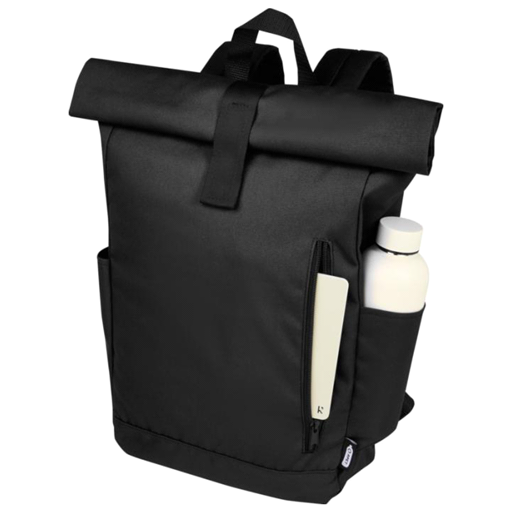 Byron 15.6″ GRS RPET Roll-Top Backpack 18L