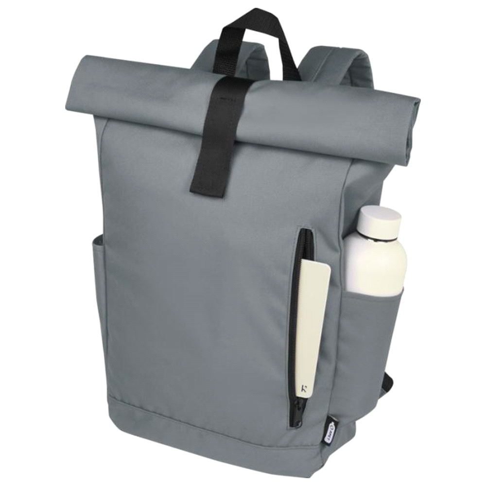 Byron 15.6″ GRS RPET Roll-Top Backpack 18L