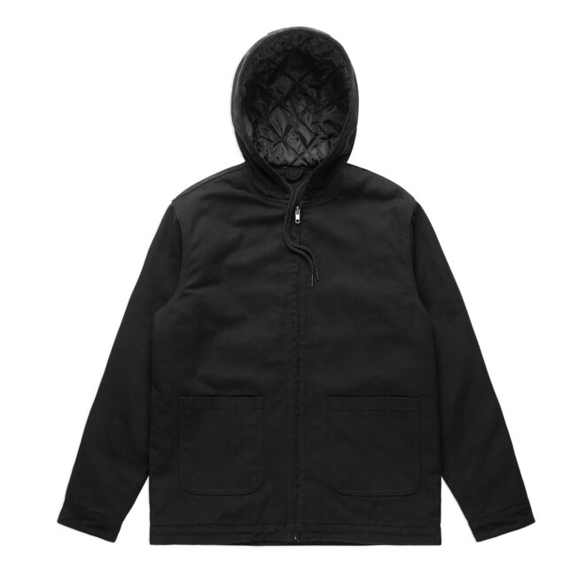 Mens Canvas Heavy Hooded Jacket
