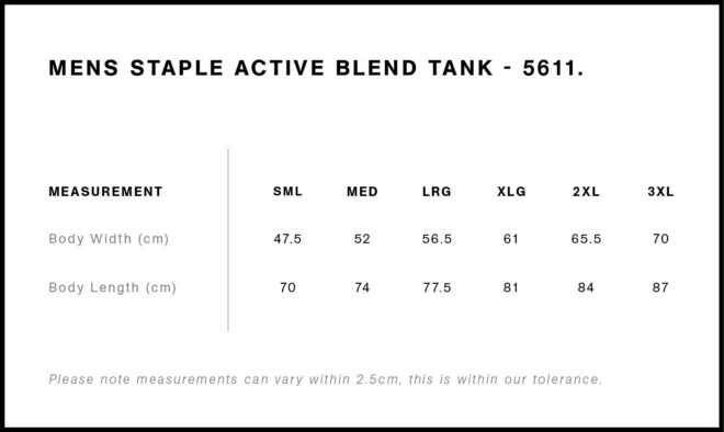 Mens Staple Active Blend Tank