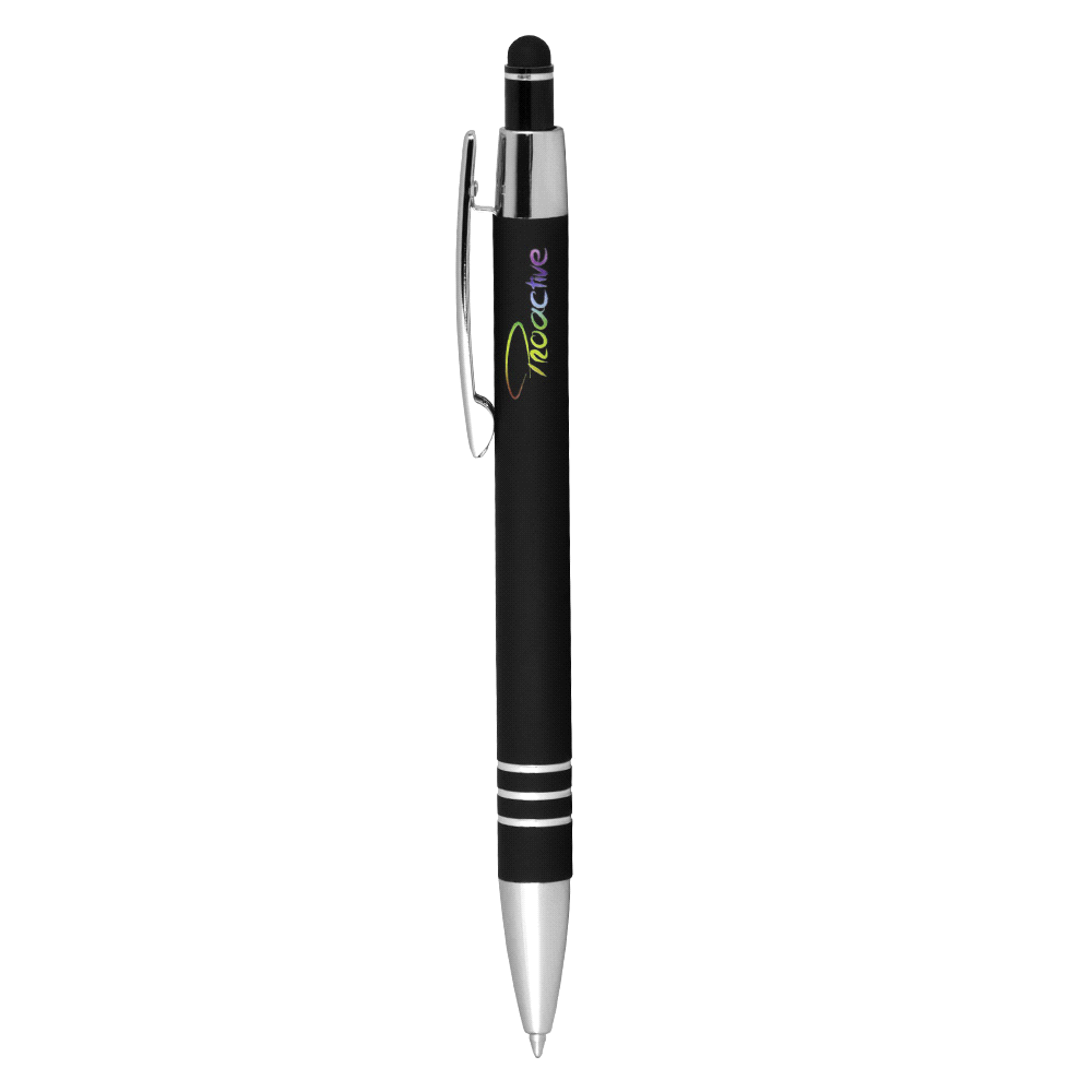 Lyon Click Action Ballpoint Pen w/ Stylus