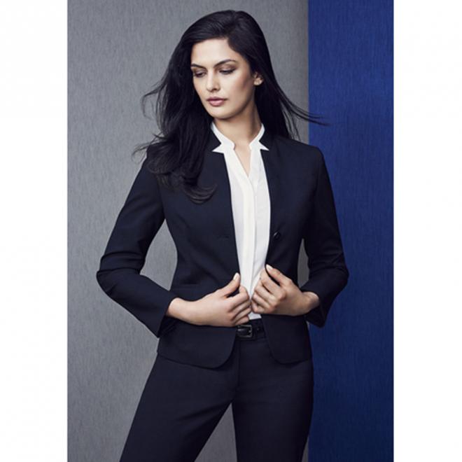 Short Jacket with Reverse Lapel