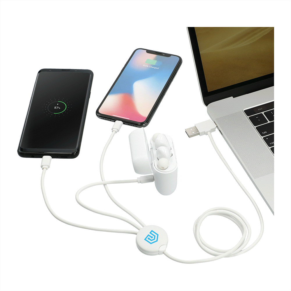 5-In-1 Charging Cable w/ Antimicrobial Additive