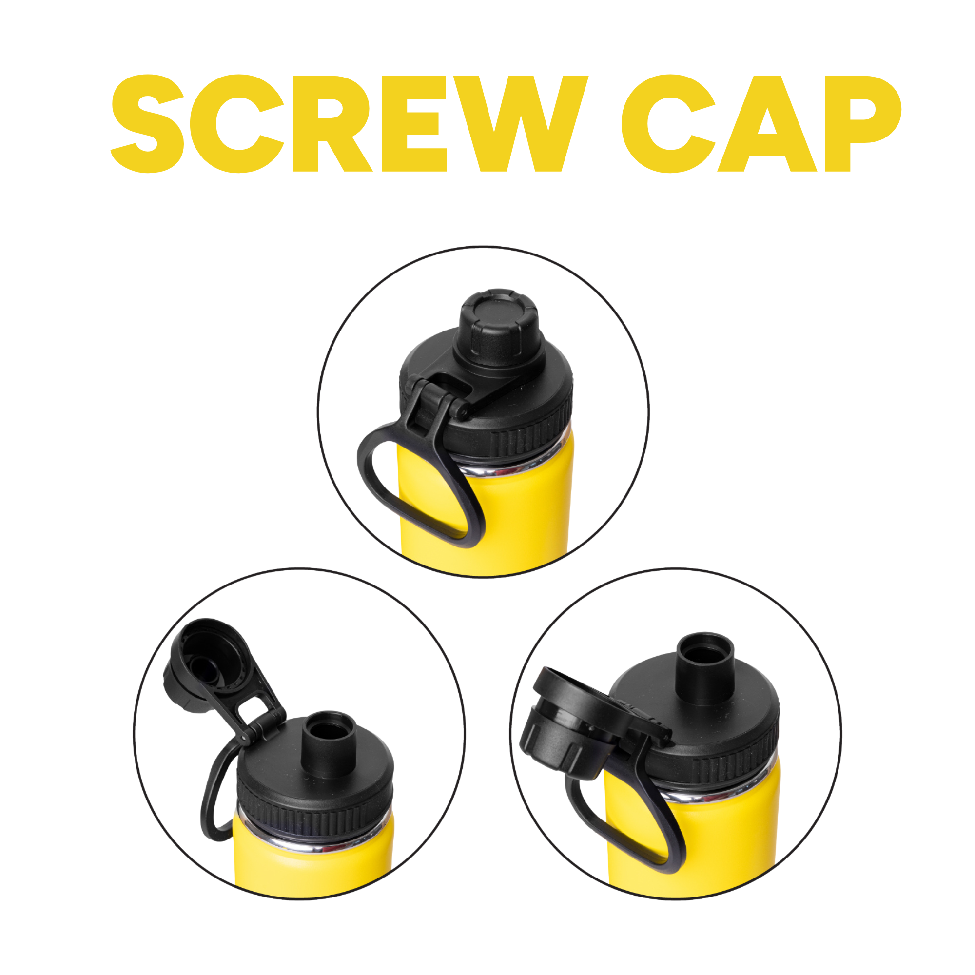 LAPEN 750ml Vacuum Bottle – 3 Different Lid Options