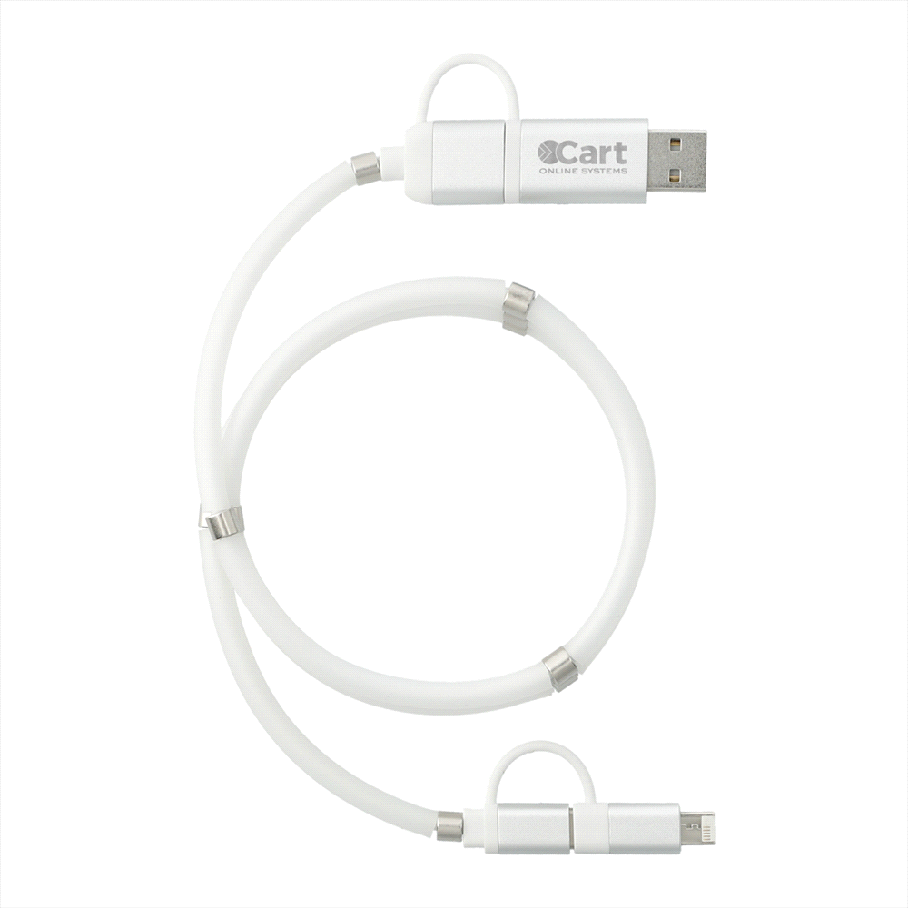 Whirl 5-In-1 Data Transfer Cable w/ Magnetic Wrap