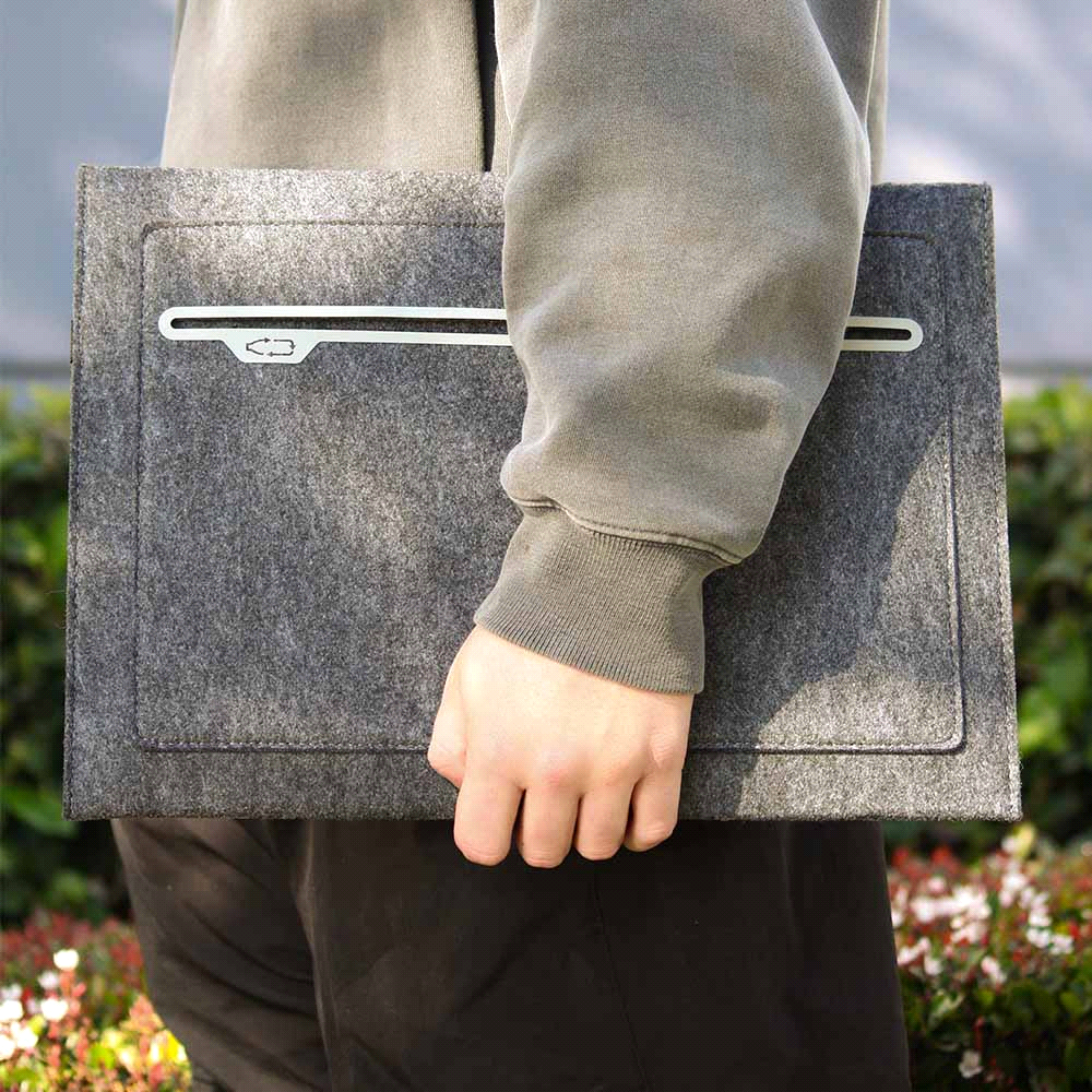 Doco Recycled 15″ Felt Laptop Sleeve