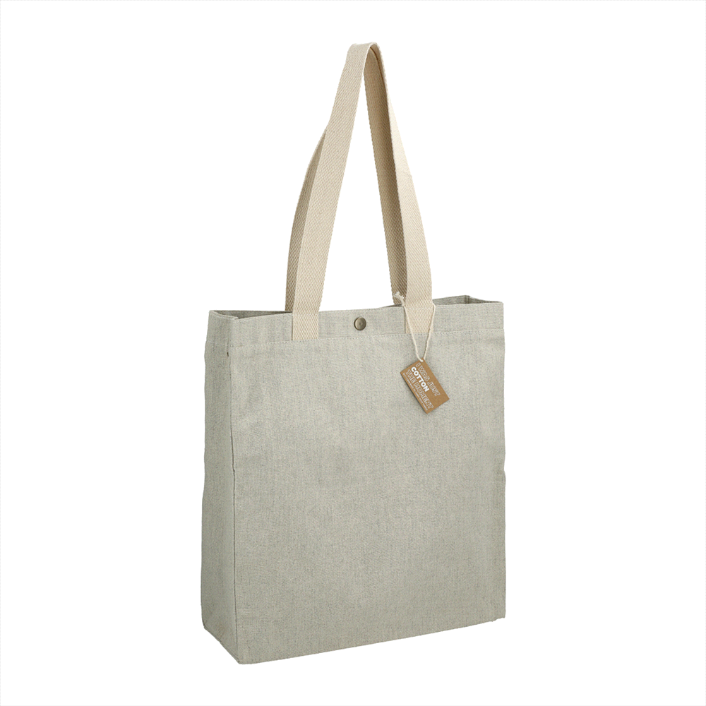 Repose 10oz Recycled Cotton Box Tote w/Snap