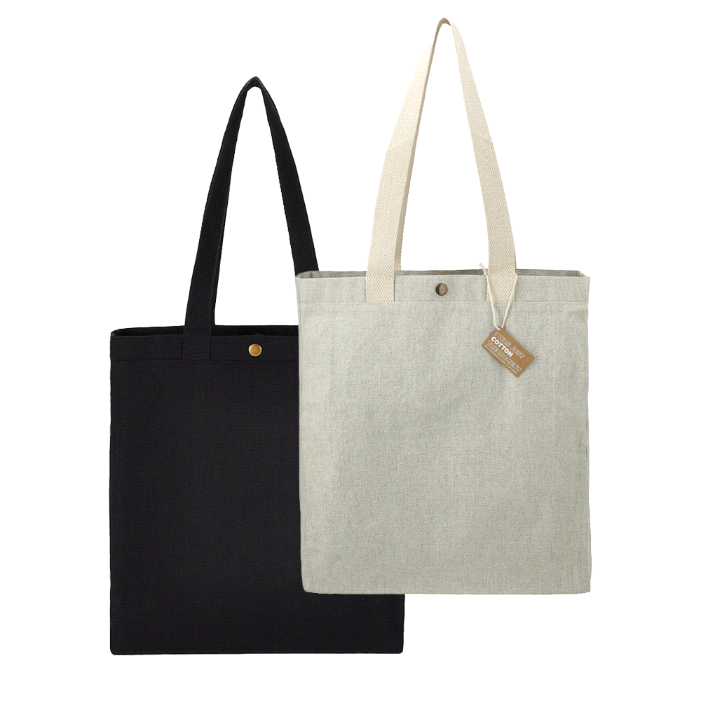 Repose 10oz Recycled Cotton Box Tote w/Snap