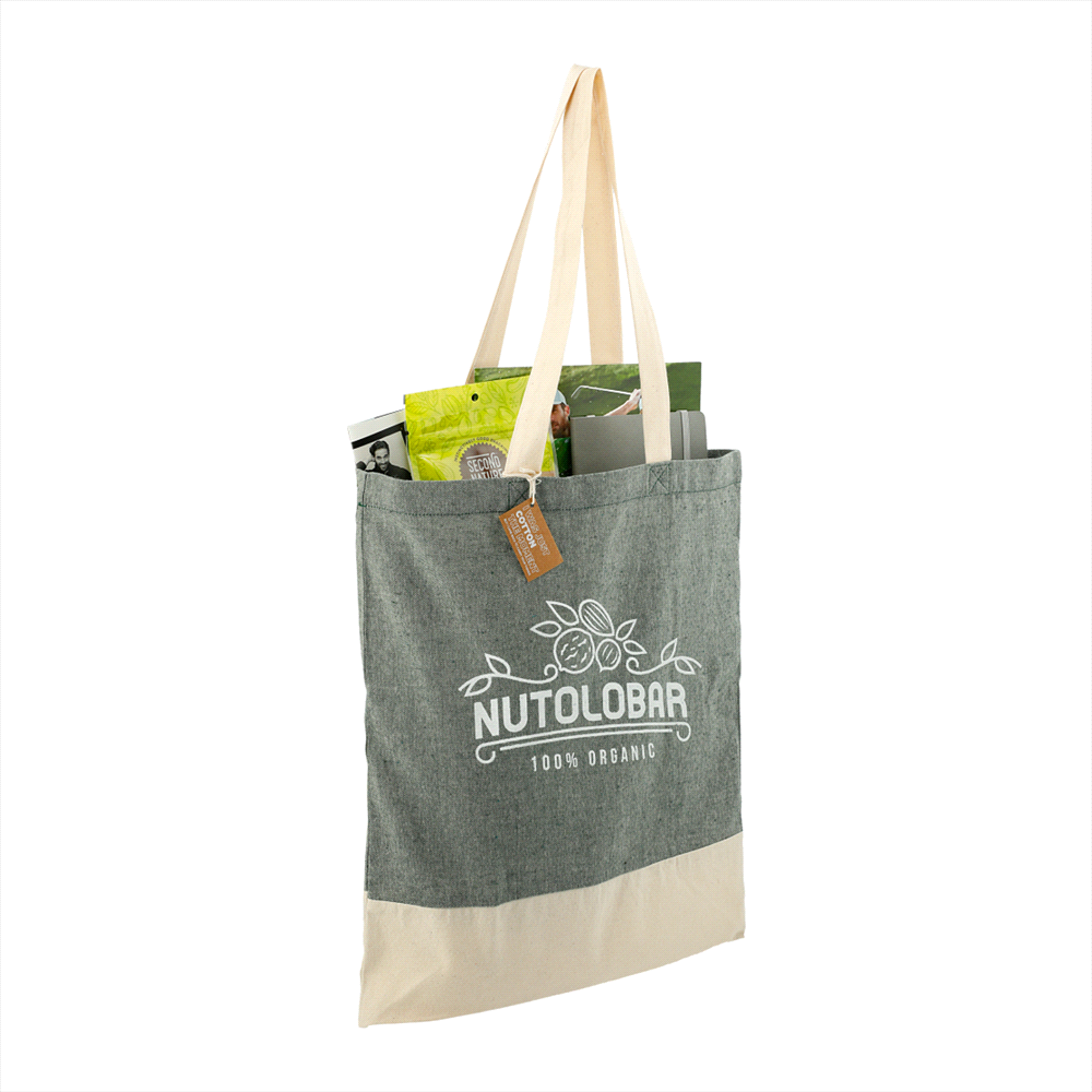 Split Recycled Cotton Twill Convention Tote