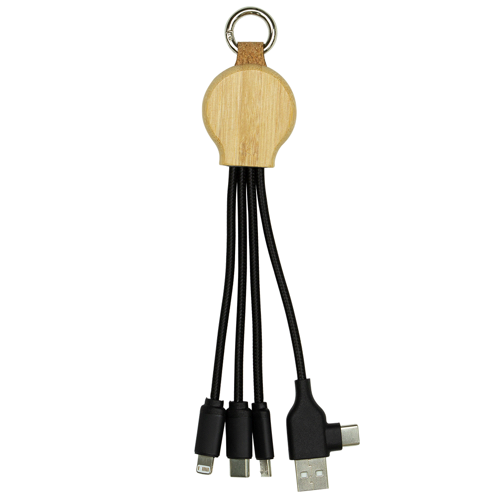 16.5cm Recycled 6-In-1 Charging Cable