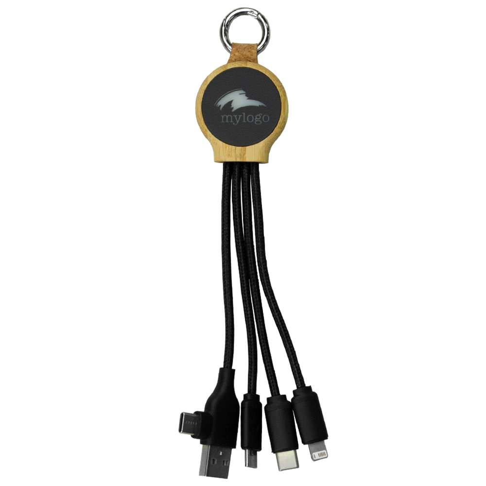 16.5cm Recycled 6-In-1 Charging Cable