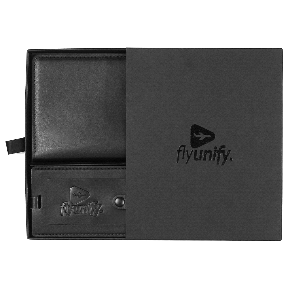 Pineapple Leather Travel Gift Set