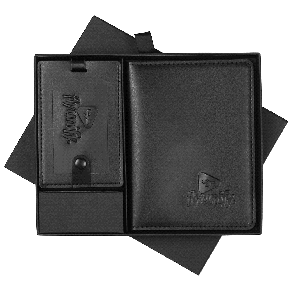 Pineapple Leather Travel Gift Set