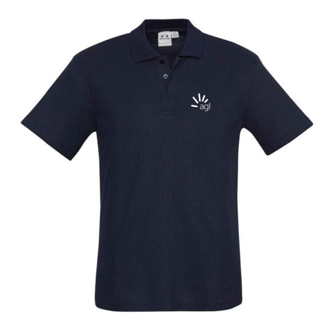 Mens Crew Short Sleeve Polo
