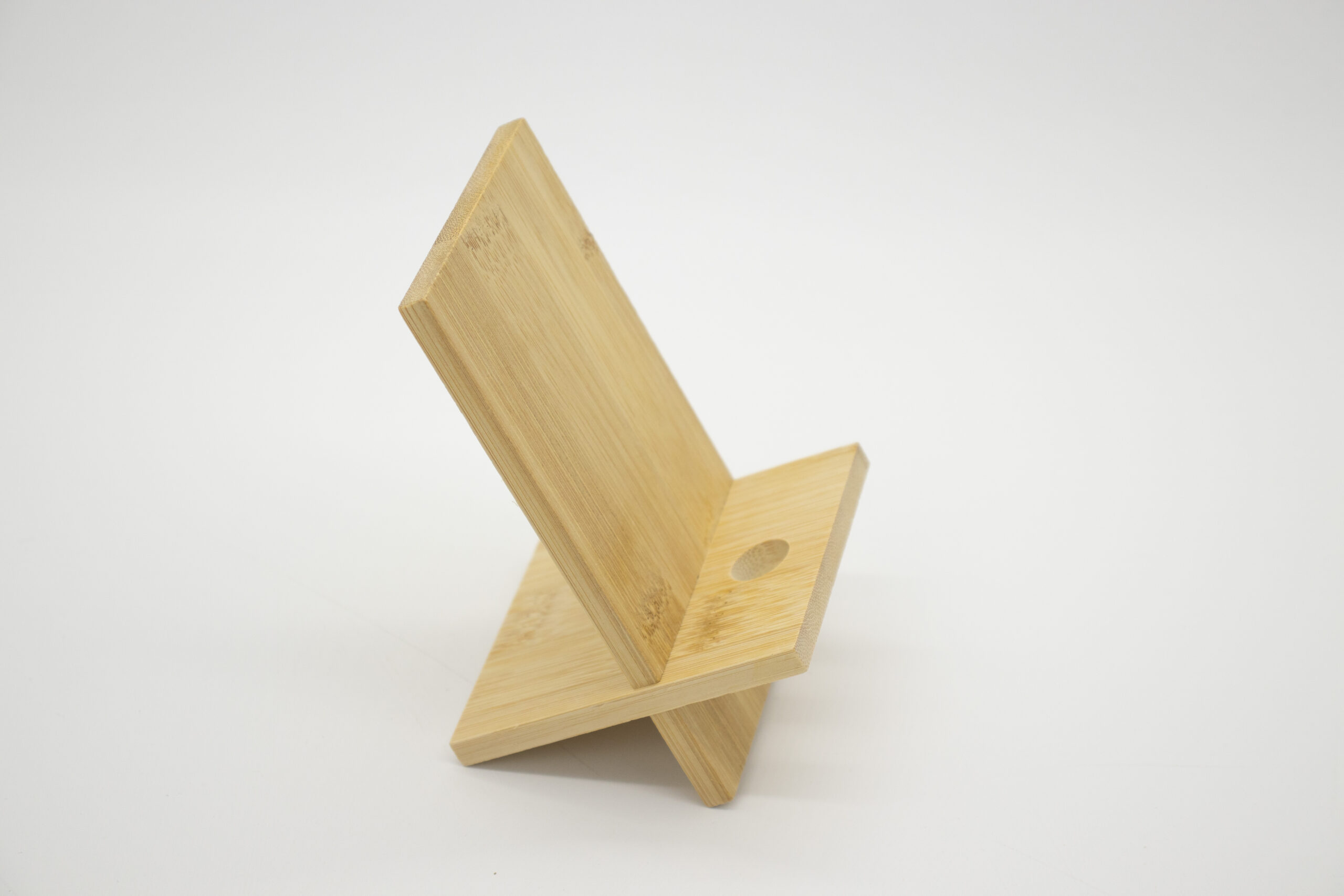 Groove Bamboo Phone Stand