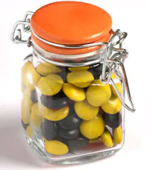 Glass Clip Lock Jar with Choc Beans 80g