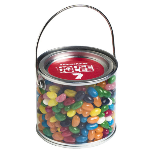 Medium PVC Bucket Filled with Jelly Beans 400G