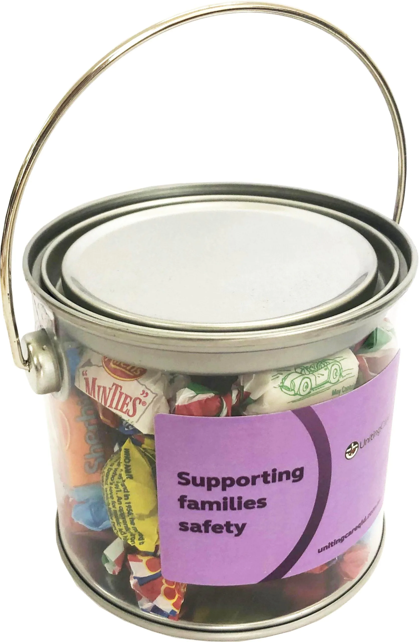 Medium PVC Bucket with Allen’s Wrapped Lollies 250g