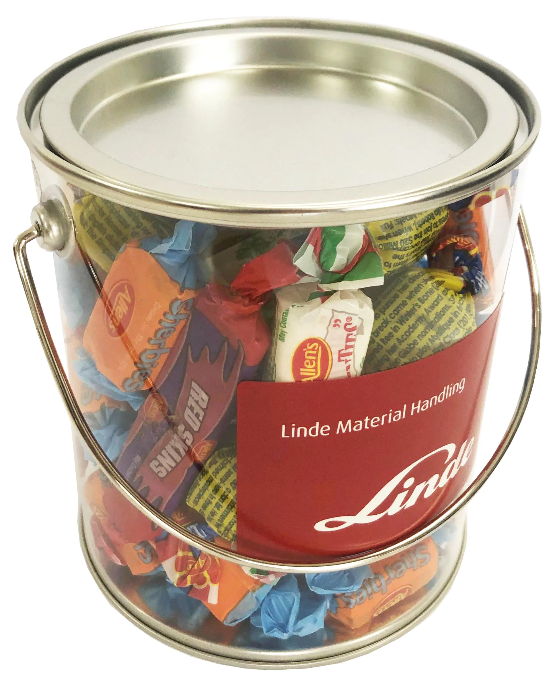 Big PVC Bucket with Allen’s Wrapped Lollies 500g