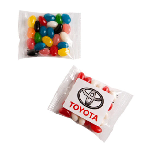 Mixed or Corporate Coloured Jelly Beans in 25g bag