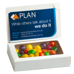 Bizcard Box with 50g Skittles