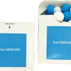 Flip Lid Cardboard Box with Choc Beans 50g