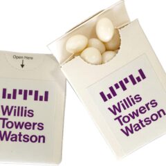 Flip Lid Cardboard Box with Chewy Mints 25g