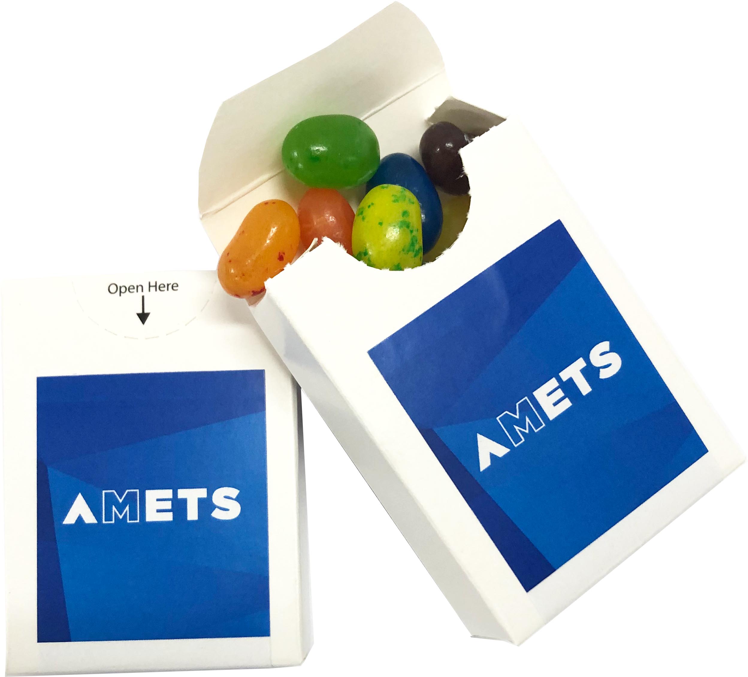 Flip Lid Cardboard Box with JELLY BELLY Jelly Beans 25g