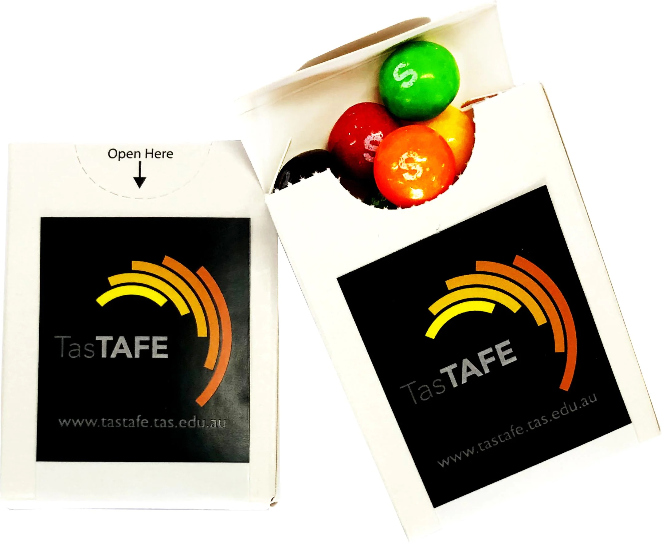 Flip Lid Cardboard Box with Skittles 25g