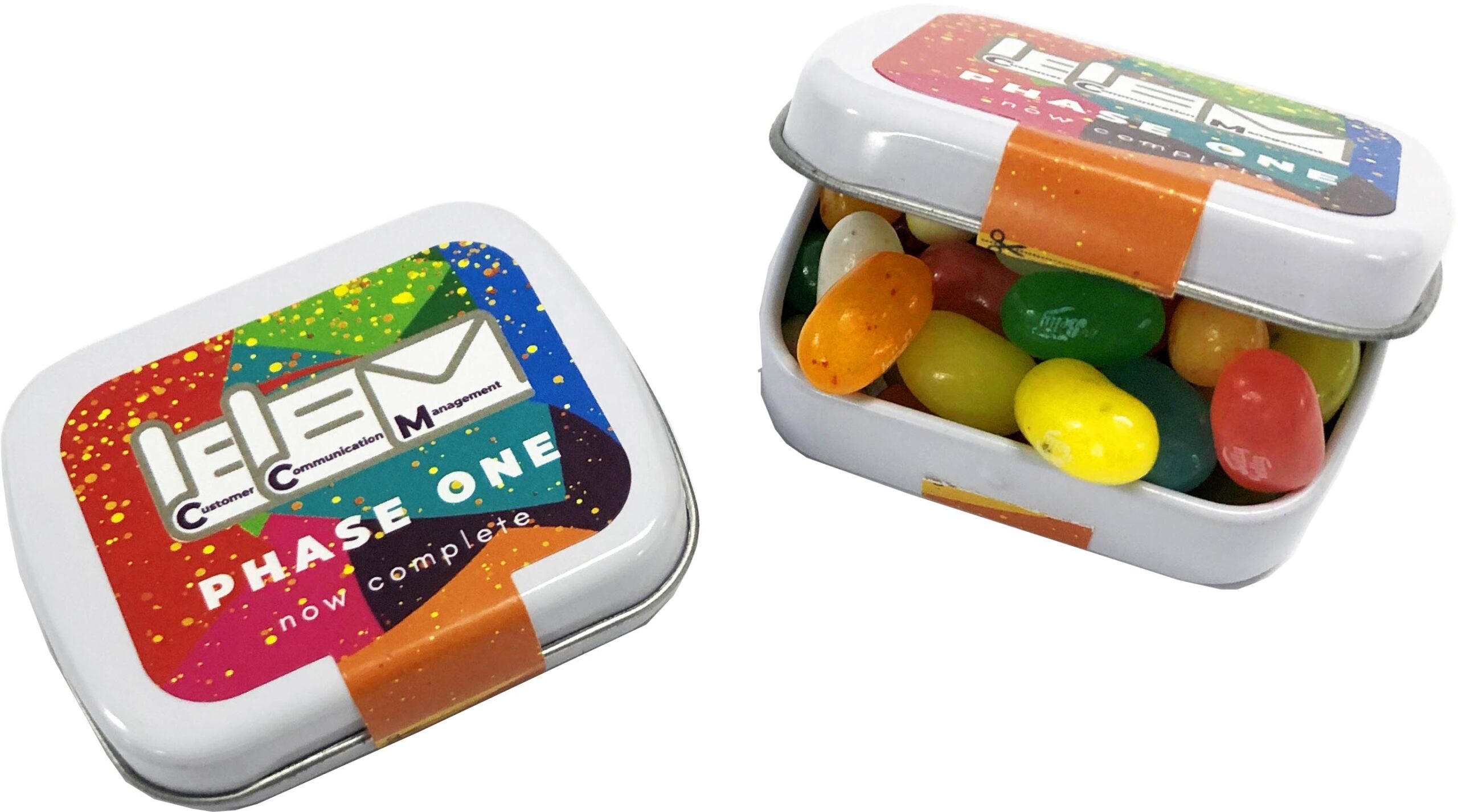 Small Rectangle Tin with JELLY BELLY Jelly Beans 30g