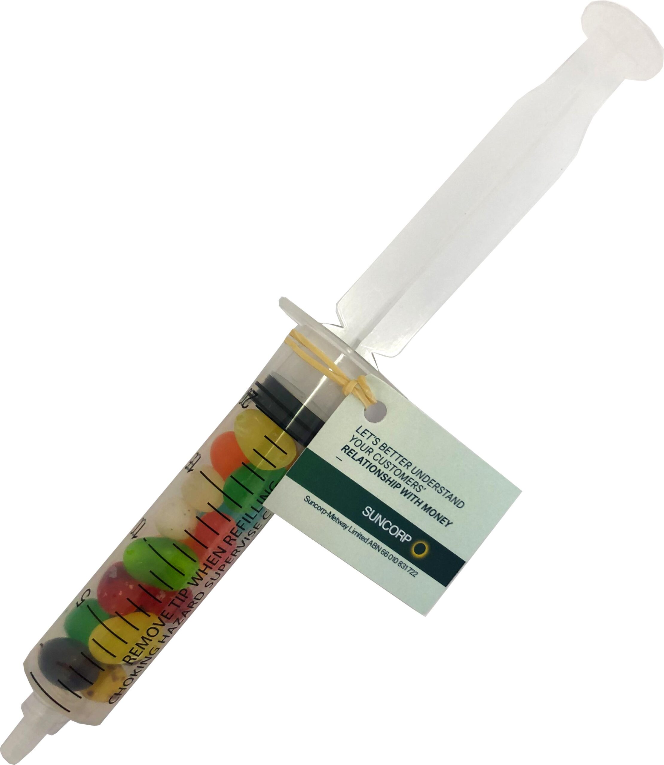 Syringe with JELLY BELLY Jelly Beans 20g