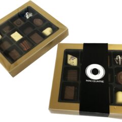 12 Pack Choc Box GOLD Rim