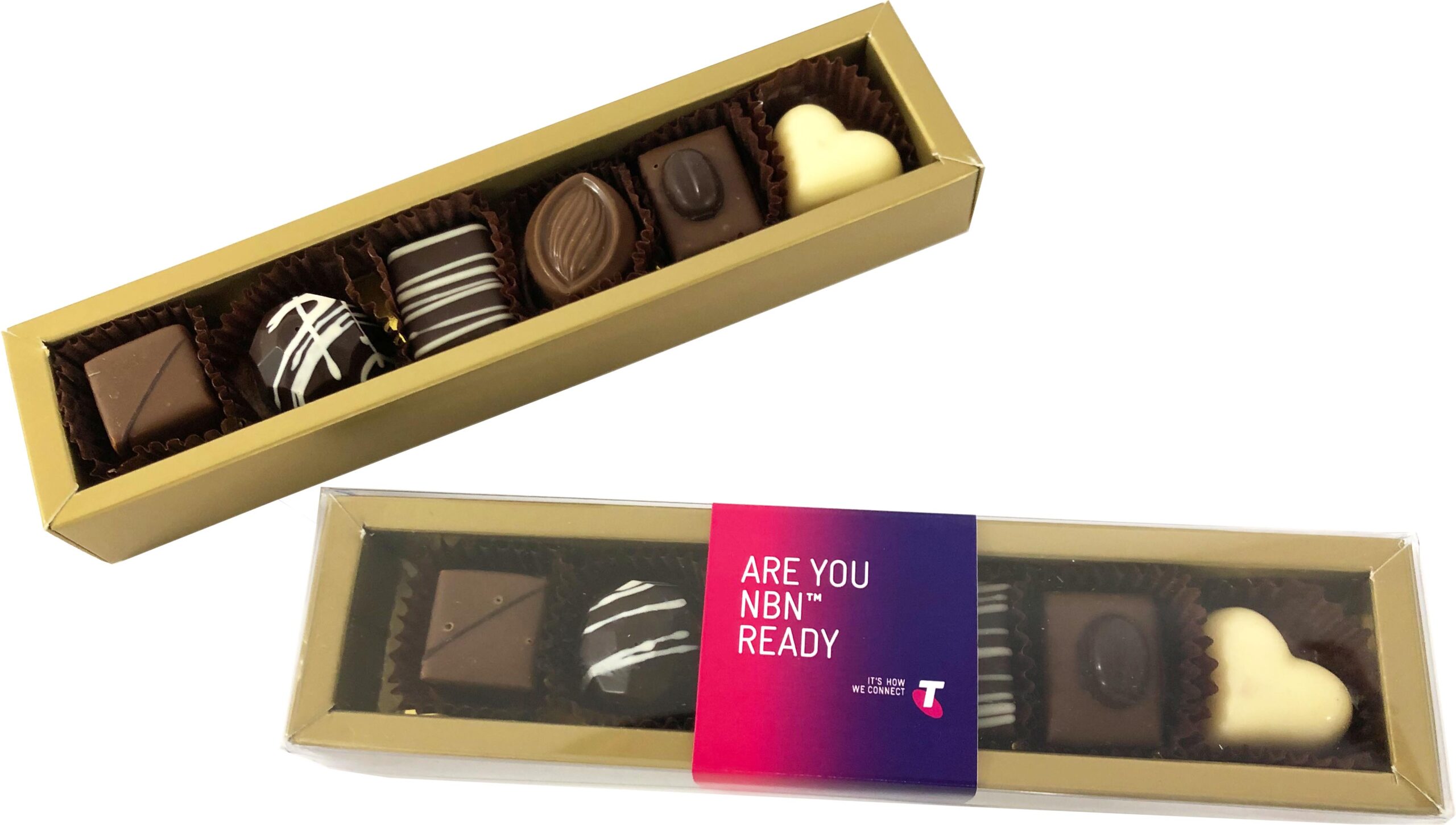 6 Pack Choc Box ASSORTED Pralines