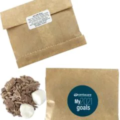 Kraft Paper Bag with Lindt Hot Chocolate Flakes & Marshmallows