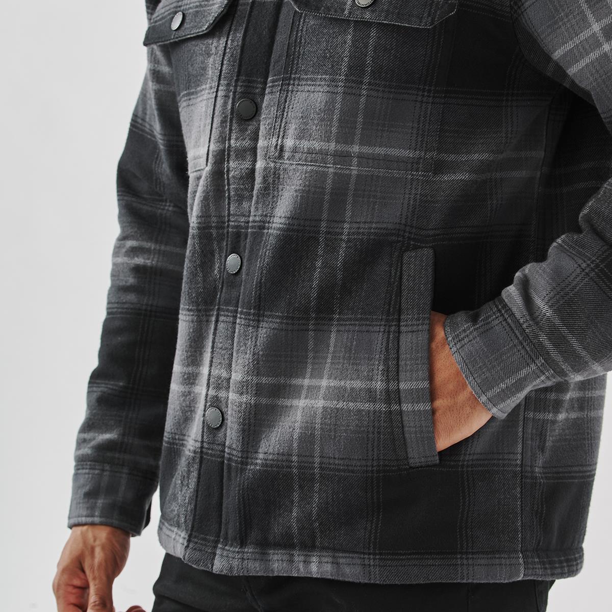 Men’s Highland Sherpa Lined Plaid Jacket