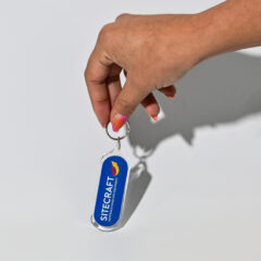 Oval Acrylic Keychain