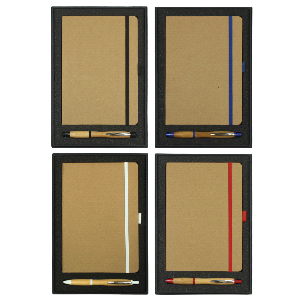 Gift Set w/ JB1022 Colour Bound Journal & 4104 Nash Bamboo Pen
