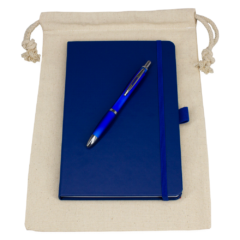 Gift Set - Drawstring Bag + JournalBook + Pen