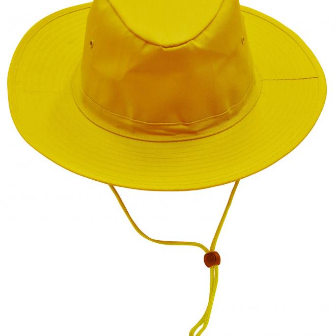 H1026_Gold_l Slouch Hat With Break-away Clip Strap