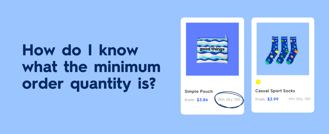 How do I know what the minimum order quantity is?