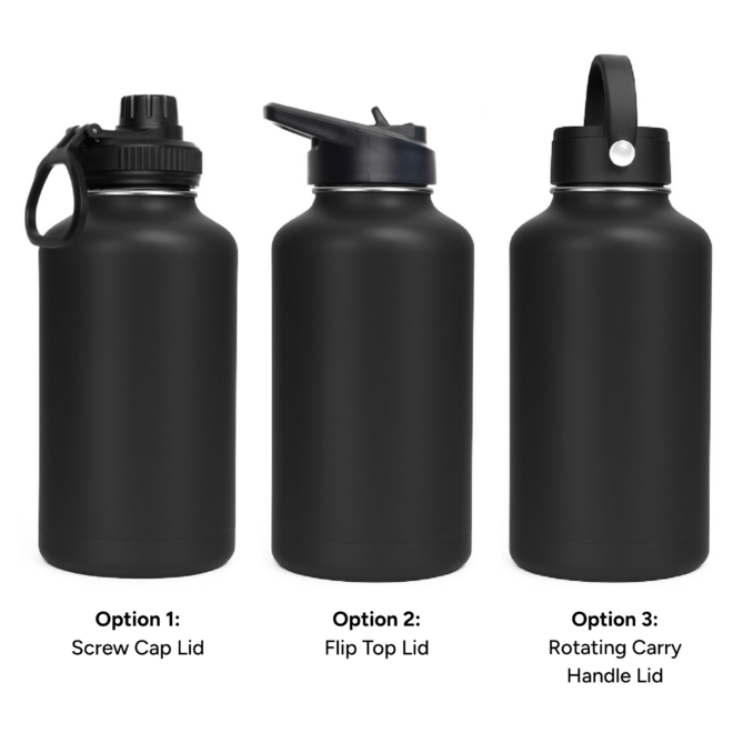LAPEN 1800ml Vacuum Bottle – 3 Different Lid Options