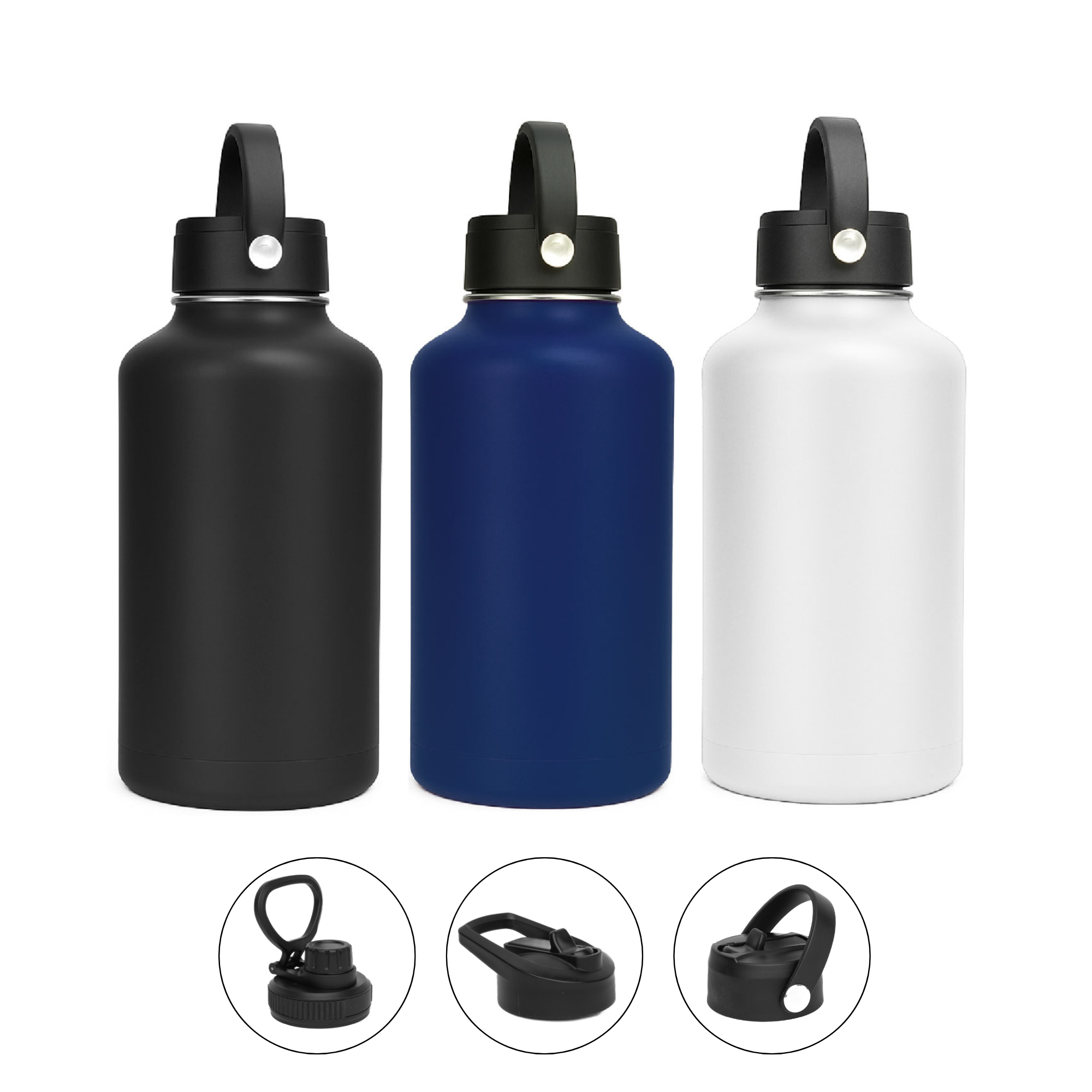 LAPEN 1800ml Vacuum Bottle – 3 Different Lid Options