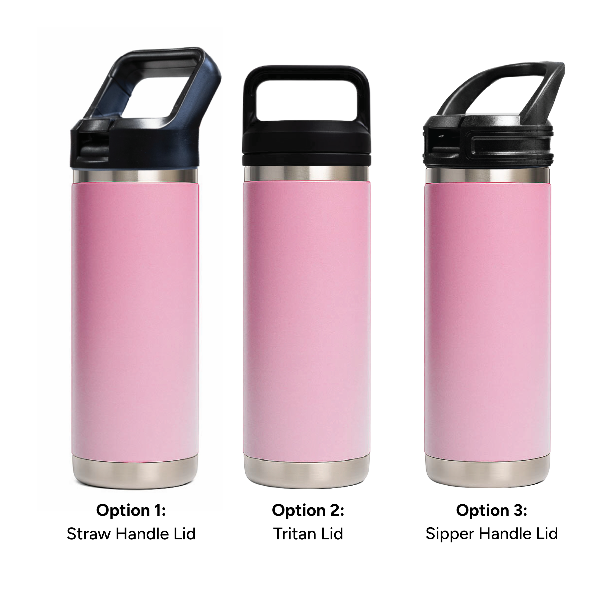 HYDRO – 532ml Vacuum Bottle – 3 Different Lid Options