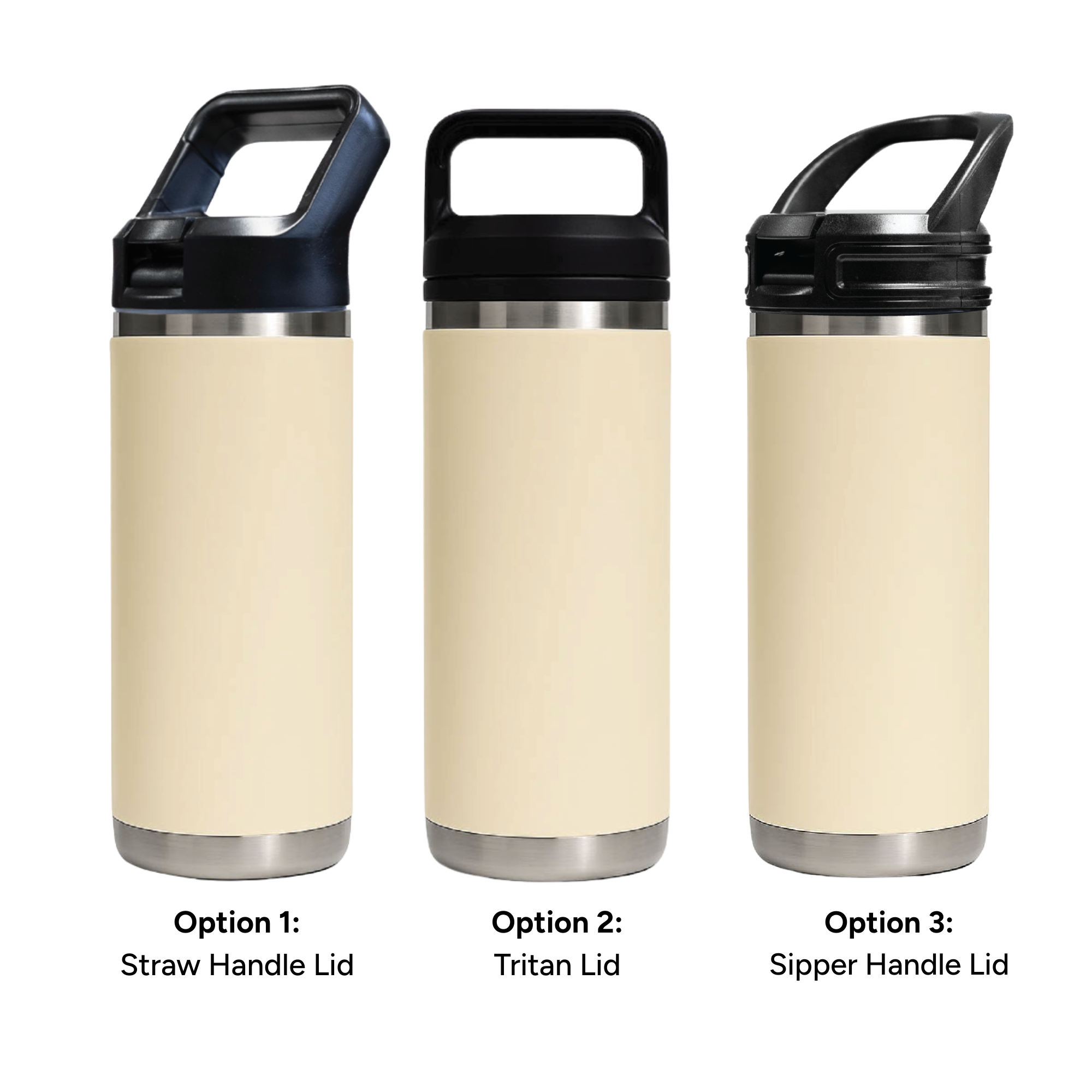 HYDRO – 532ml Vacuum Bottle – 3 Different Lid Options